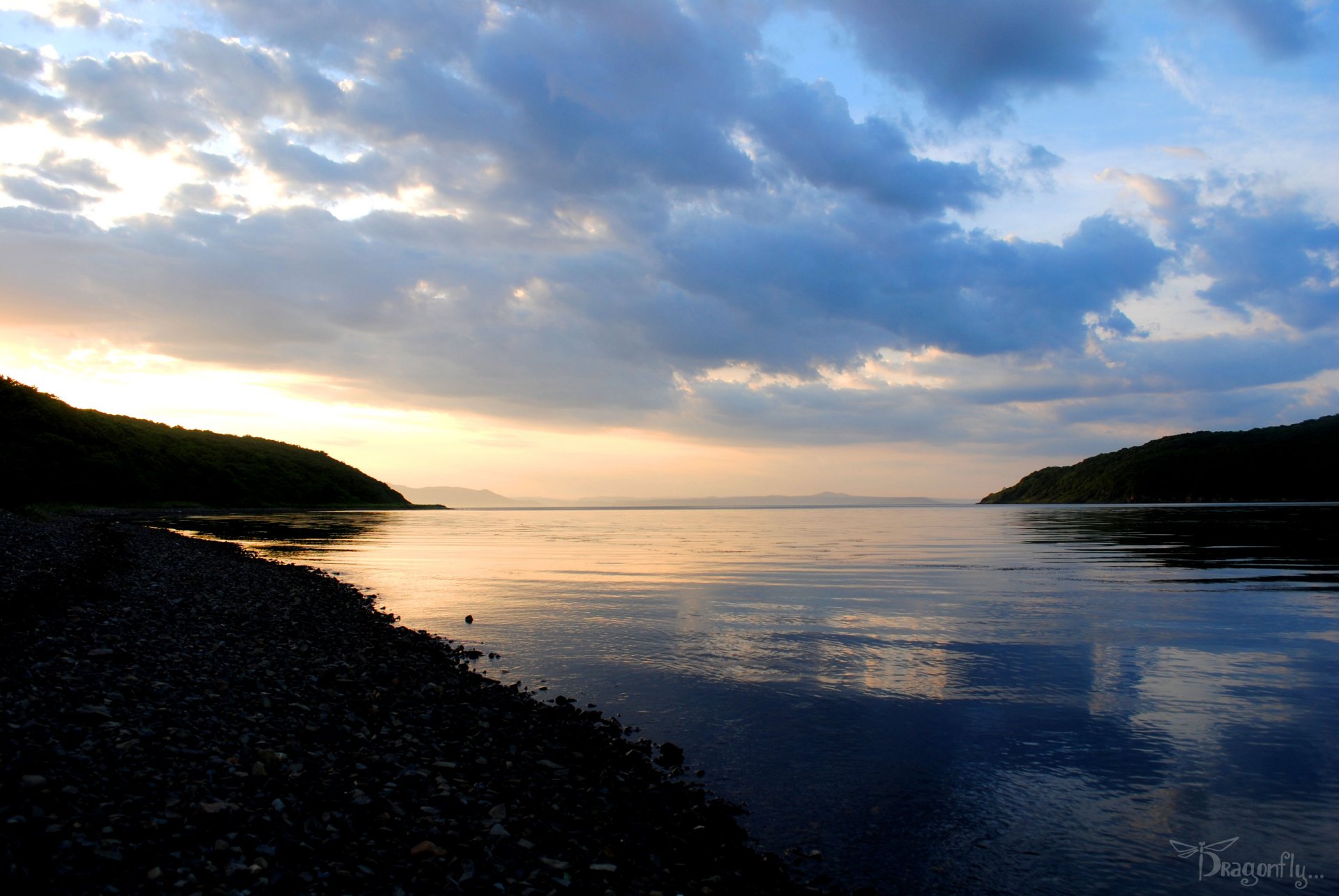 landscape sunset sea nature