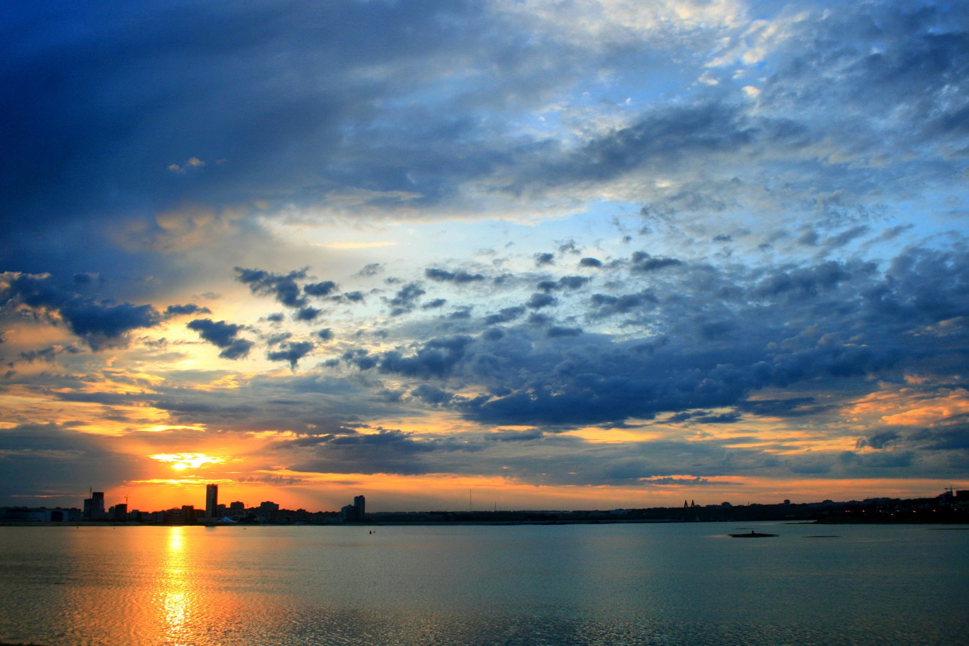 kazan town dawn hdr