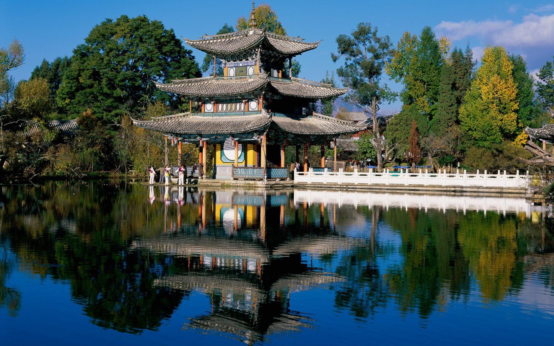 pond house roof chinese style