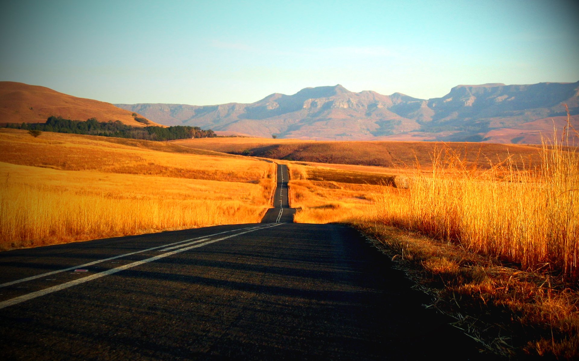 path road roads beauty landscapes gra