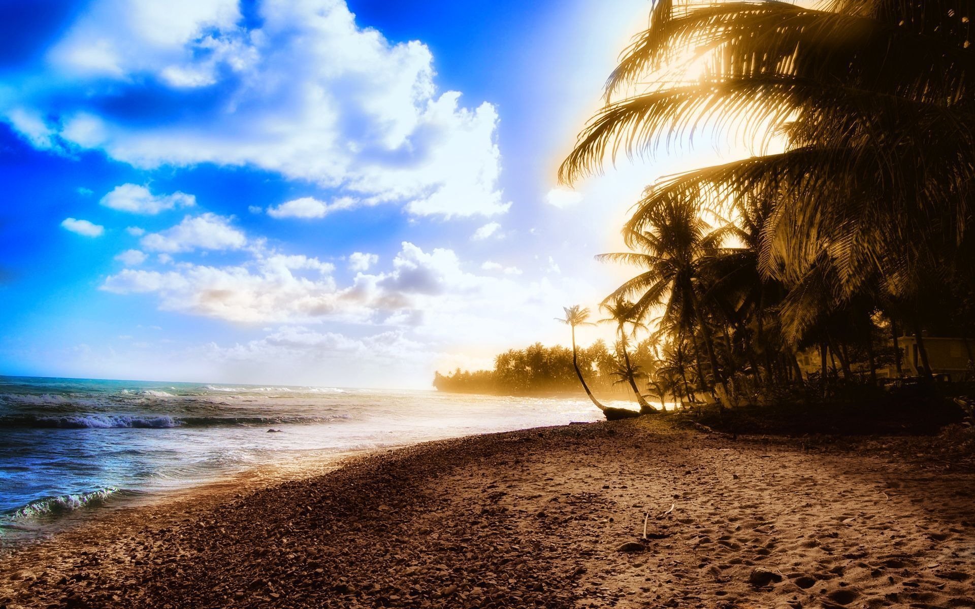 paesaggi spiaggia spiagge sabbia acqua onde oceano mare alberi estate