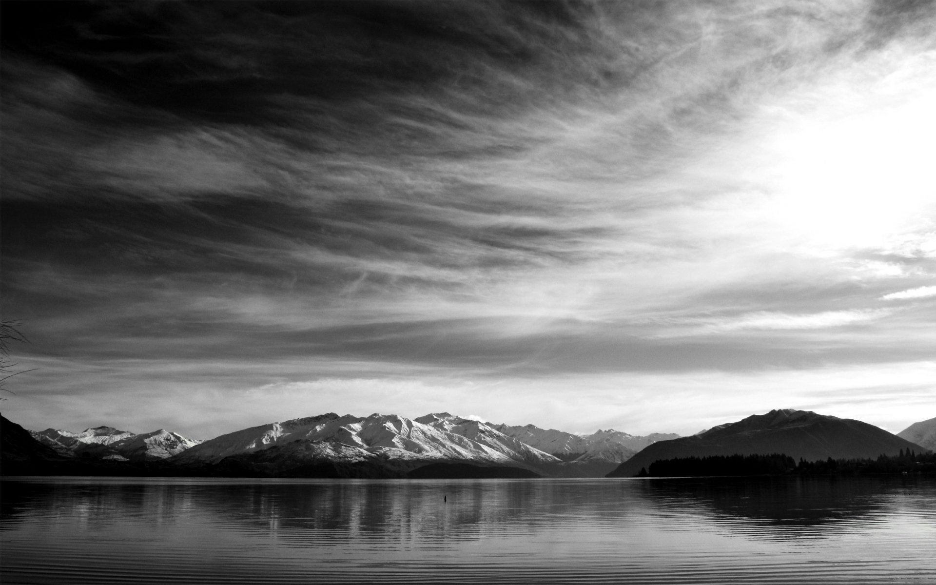 paysage rivière rivière lac montagne ciel