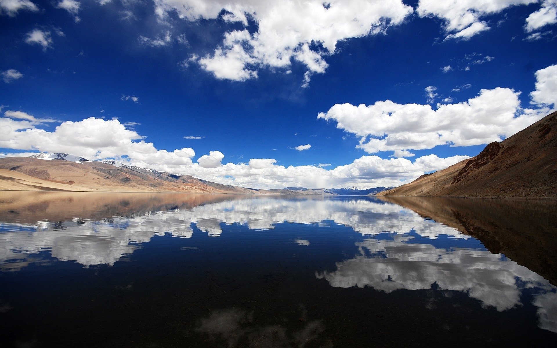 landscape river mountains nature clouds lakes view