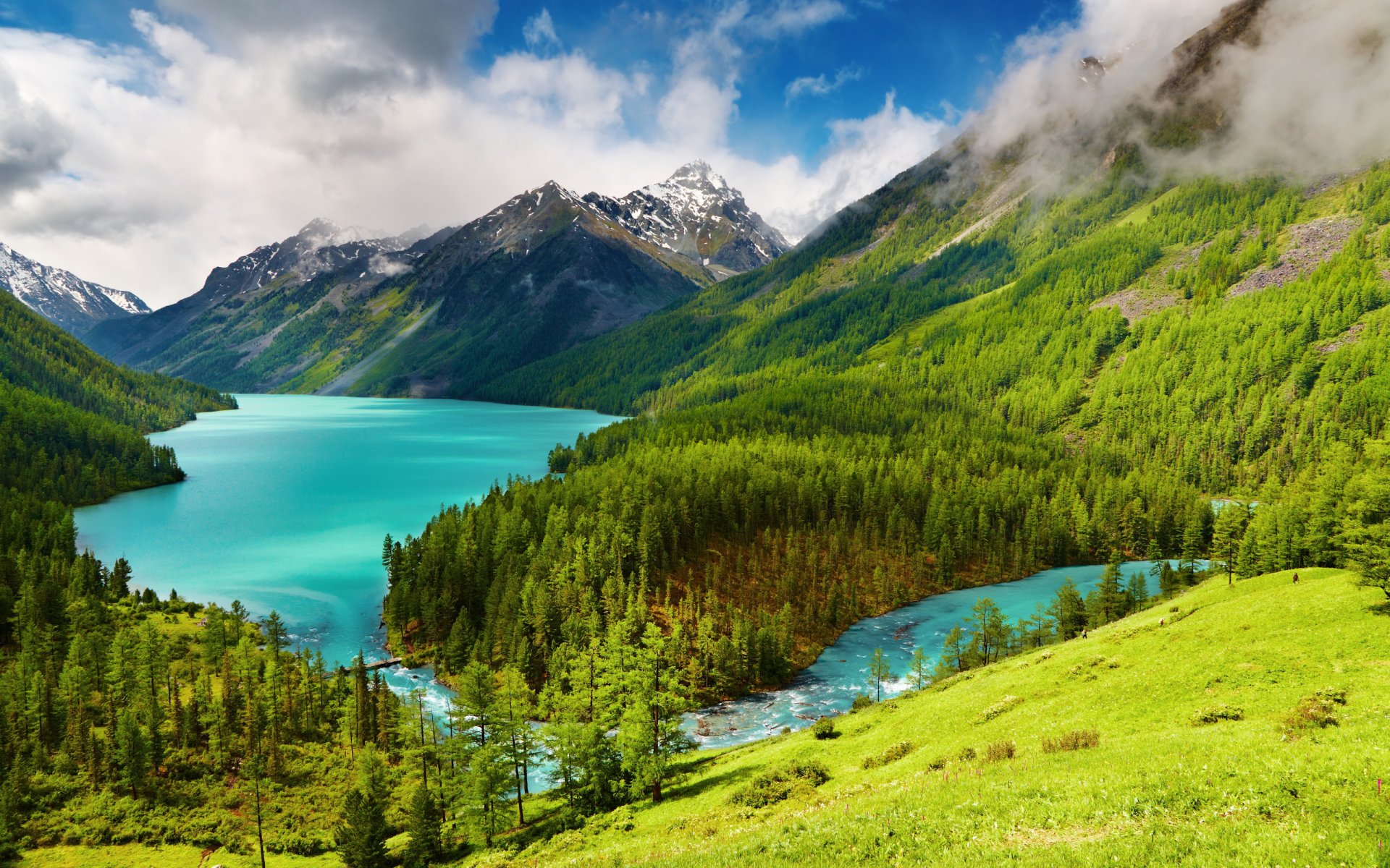 paysage nature vue lieux arbres collines eau lac rivière rivières ponts ponts traversée traversées montagnes