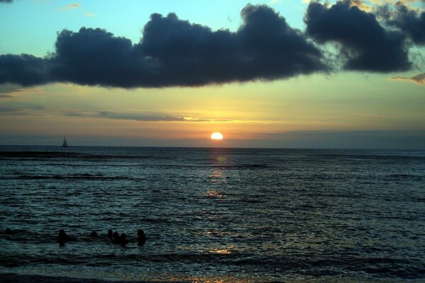 An extraordinary landscape on the sea