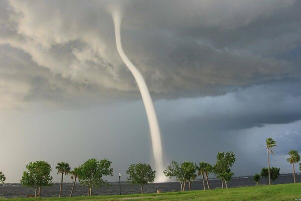 Tornado finds strength in water