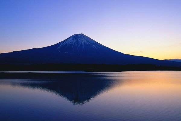 Piękna góra w Japonii fuji