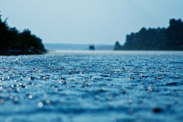 La mélodie de la pluie. Gouttes de pluie