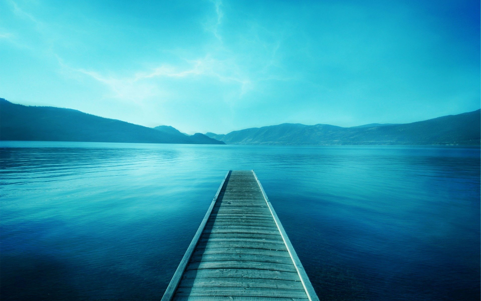 alta qualità buona qualità alta risoluzione ponte lago montagne cielo