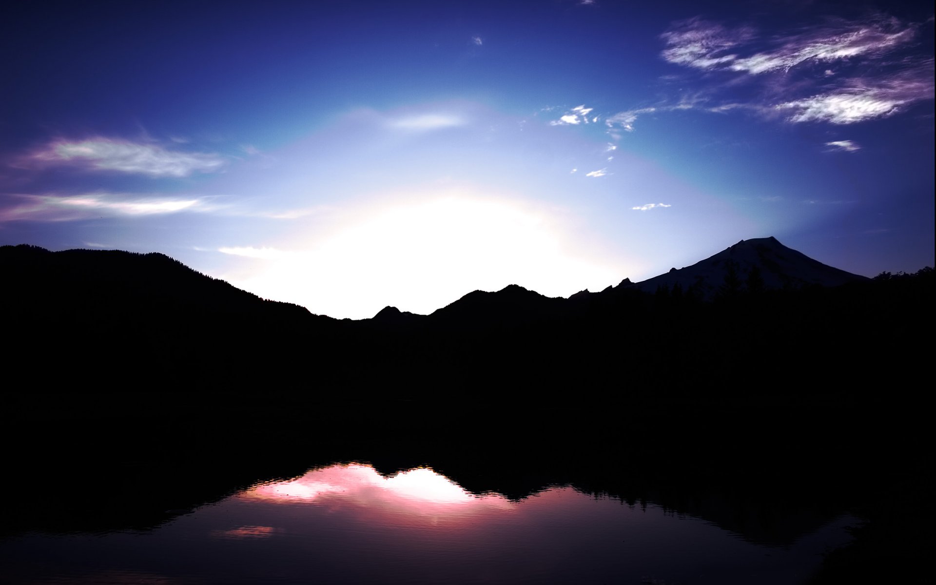 landschaft abend berge hügel felsen wasser see meer fluss natur landschaft ansicht