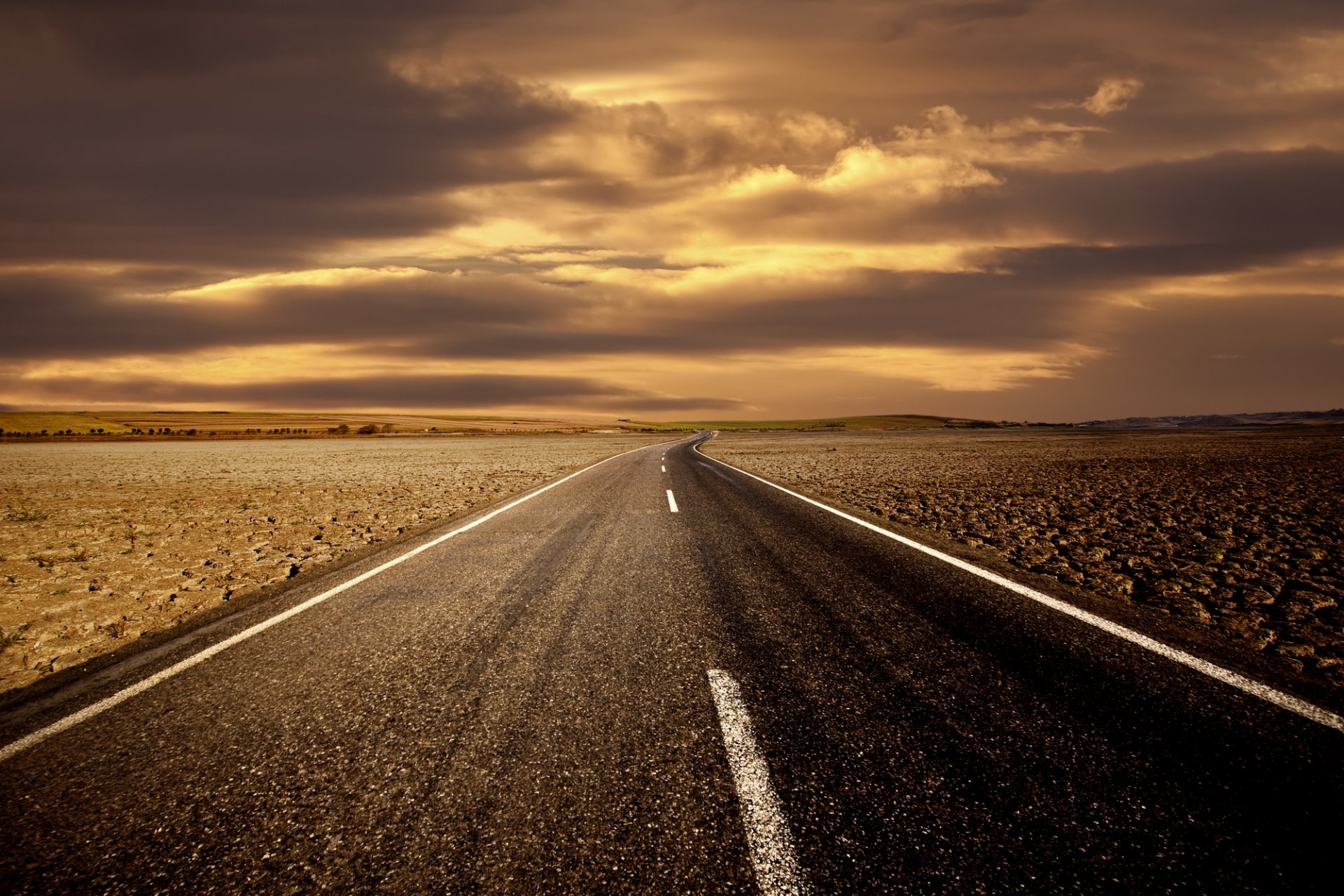 paysage route vue ciel collines horizon panneau de signalisation marquage vue routes signes photo