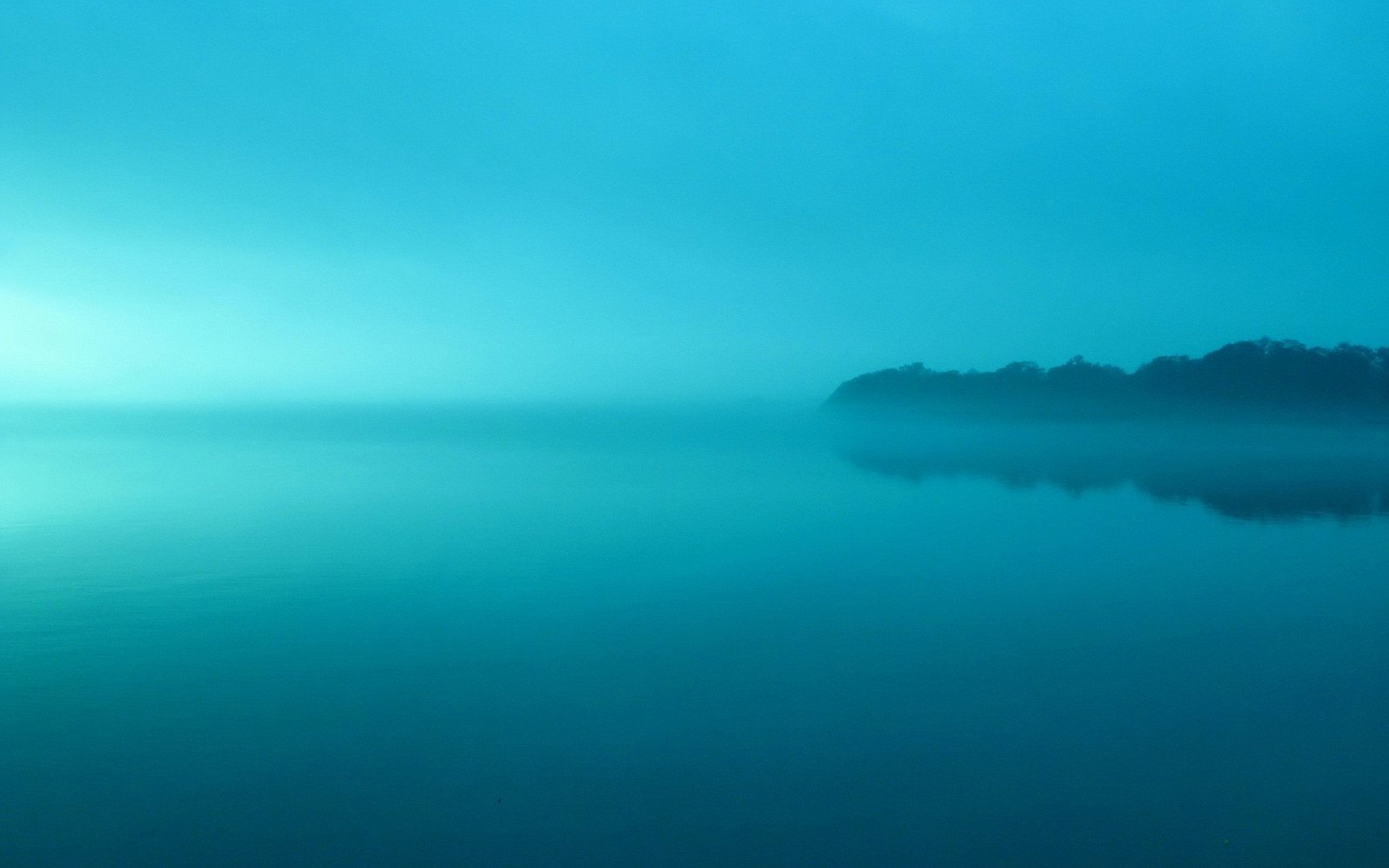 lago niebla tierra tierra agua cielo