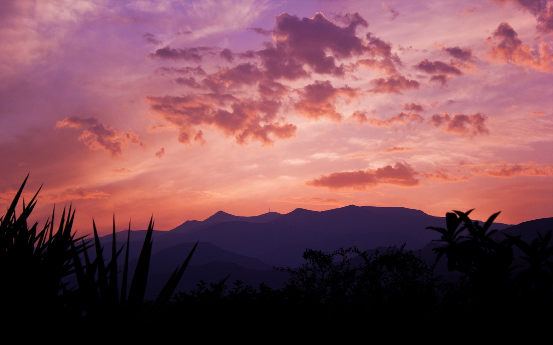 españa puesta de sol montañas