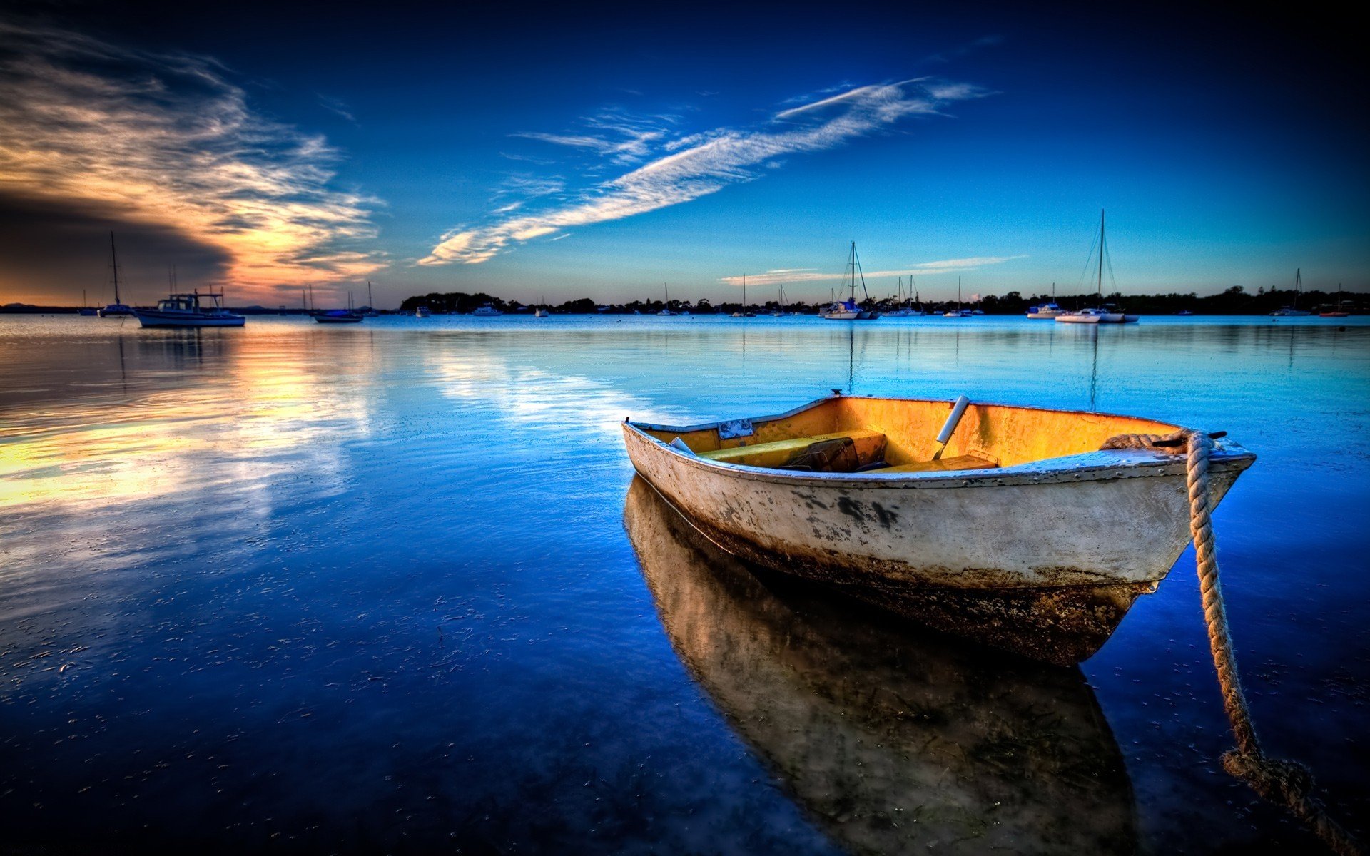 mar barco paisaje