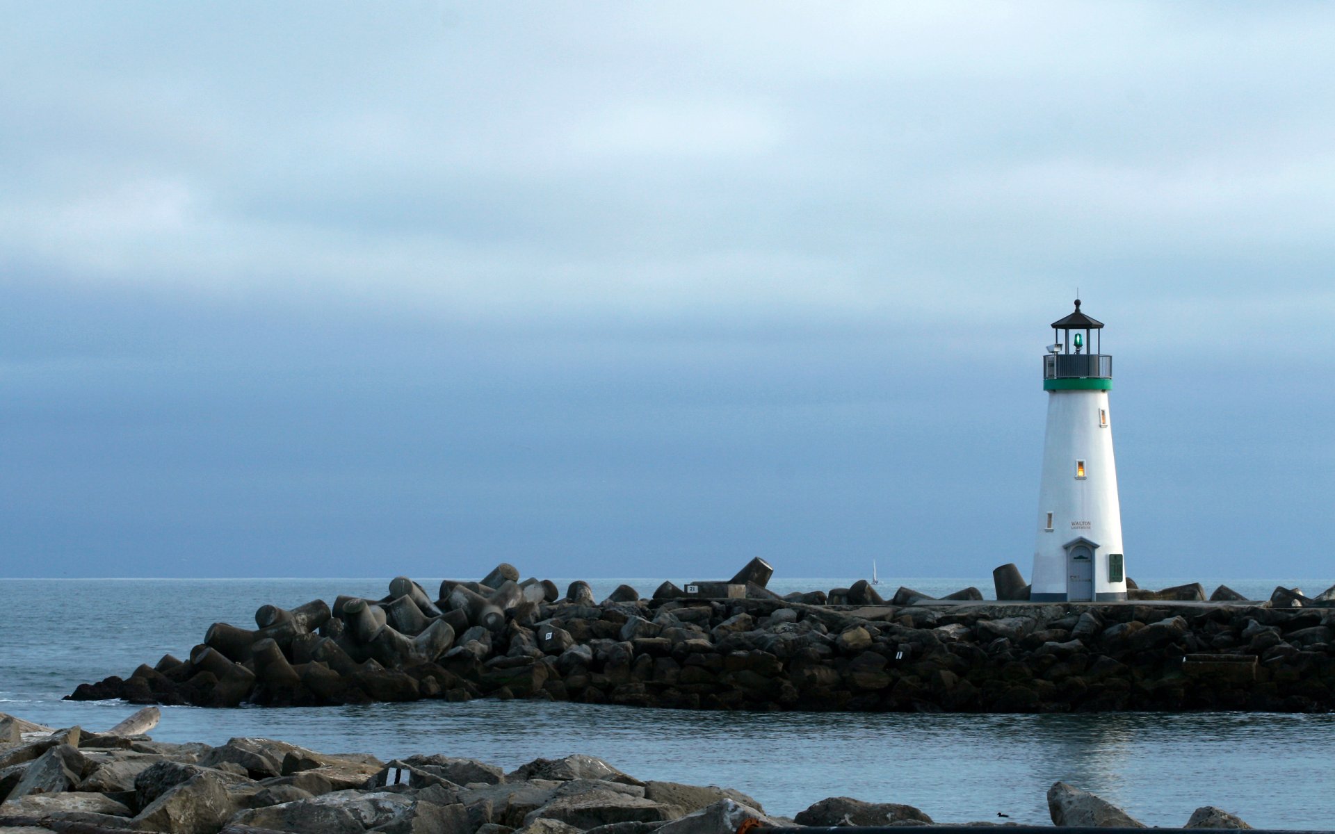 paysage ciel soirée phare