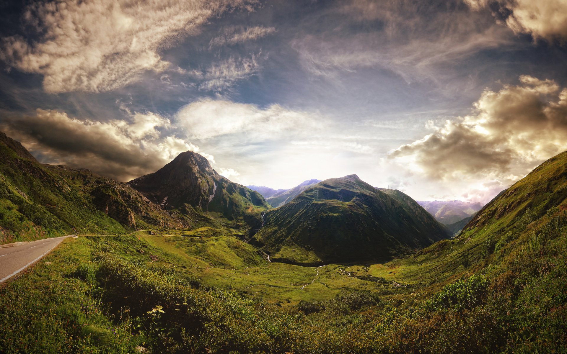 the old furka pass switzerland alp