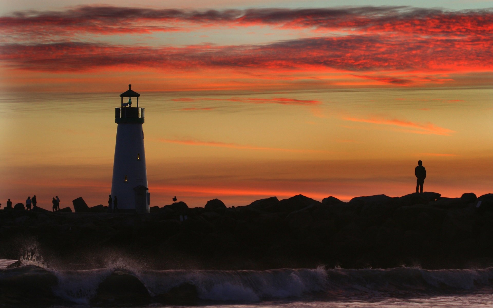 ea sunset people lighthouse