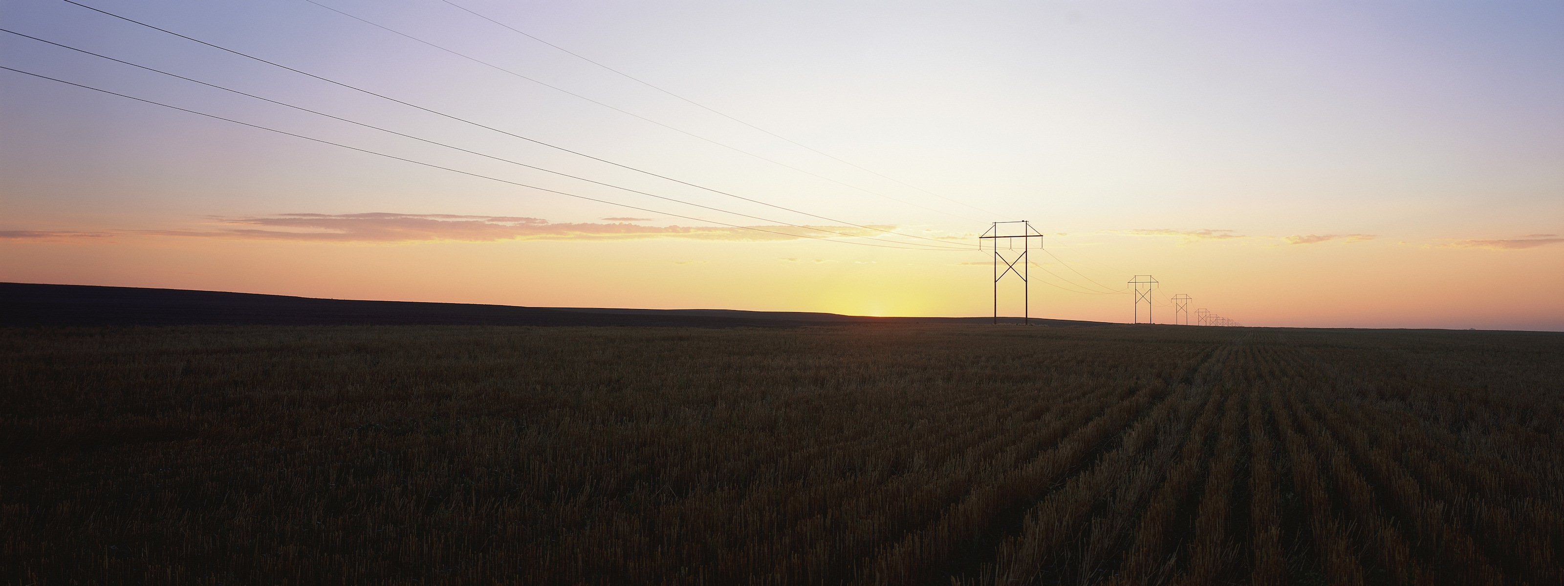 paysage piliers champ ciel