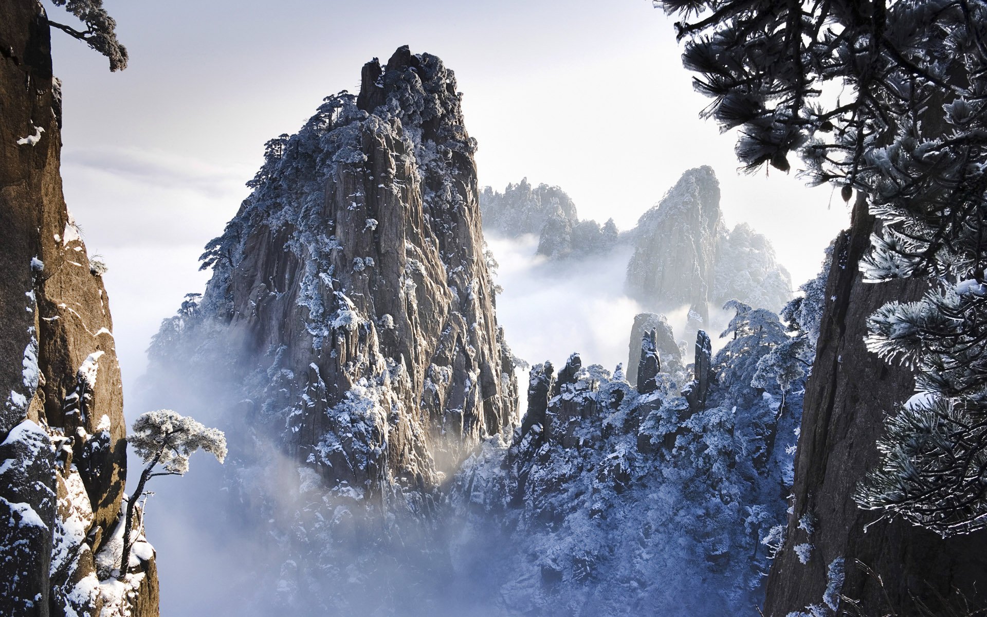 china felsen schnee