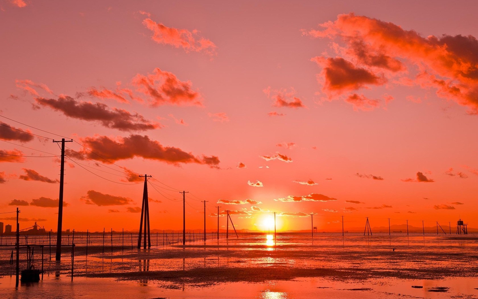 kutsuma beach clouds sunset