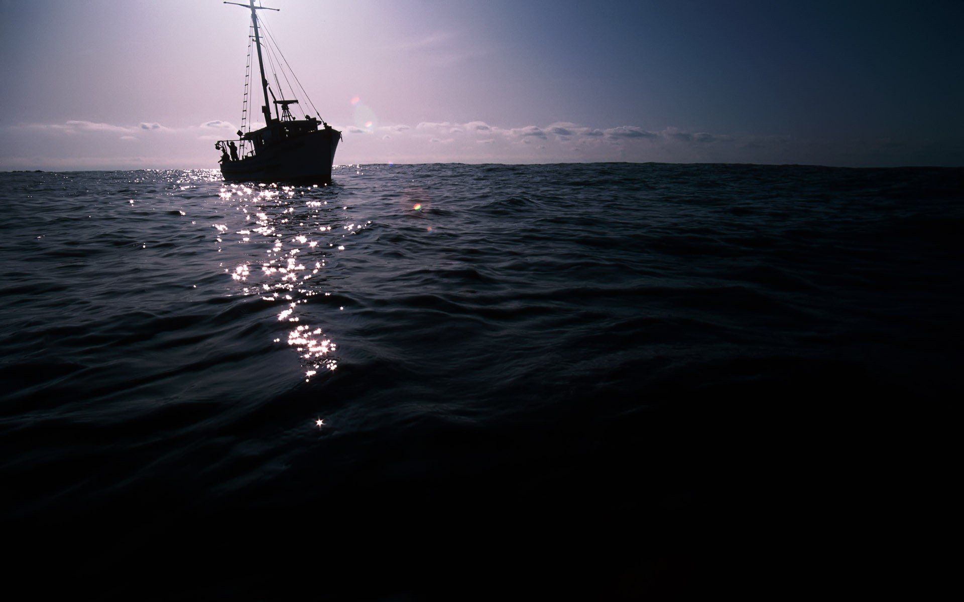 mar barco cielo agua natación paisaje