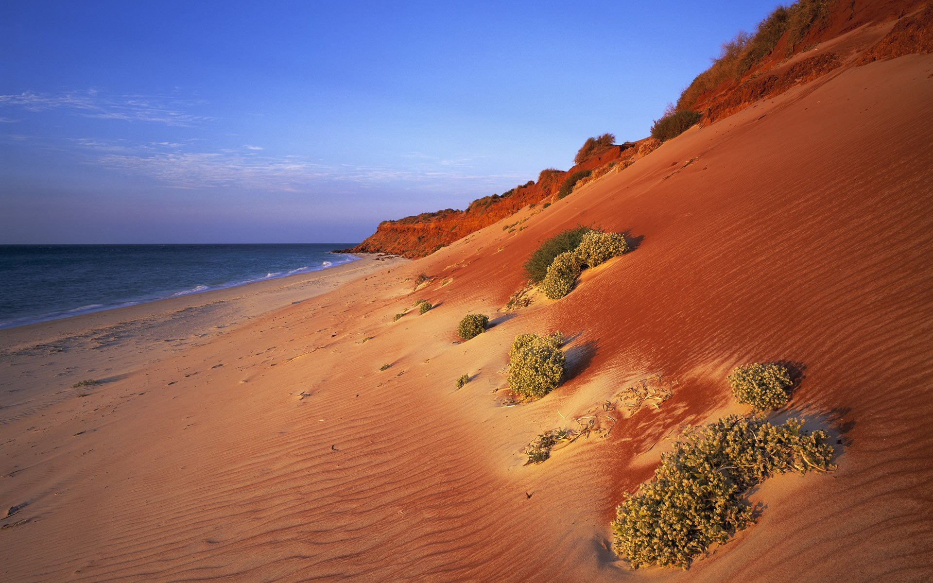 pente sable océan