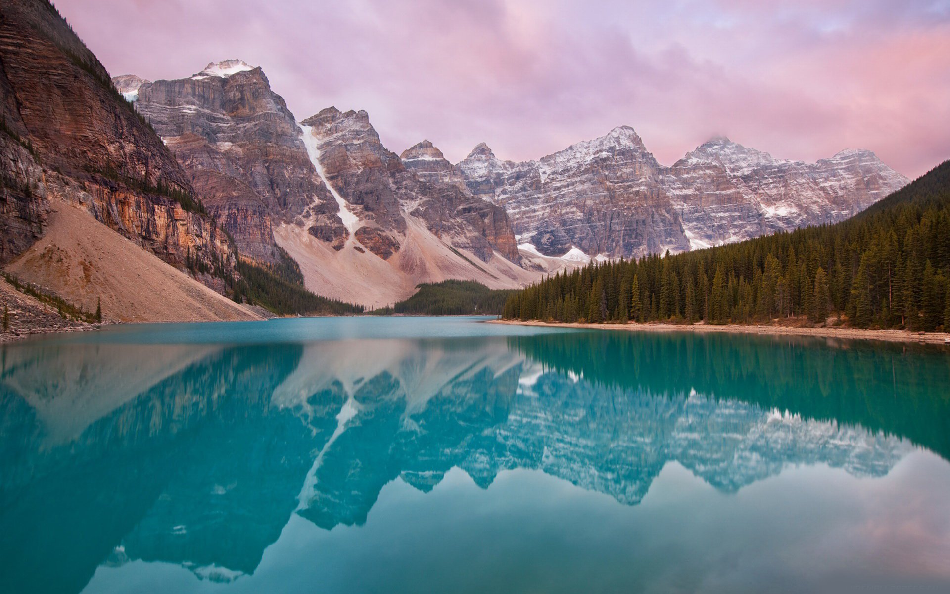 lake water river mountains rocks trees sky landscape view coast clouds snow landscape photo