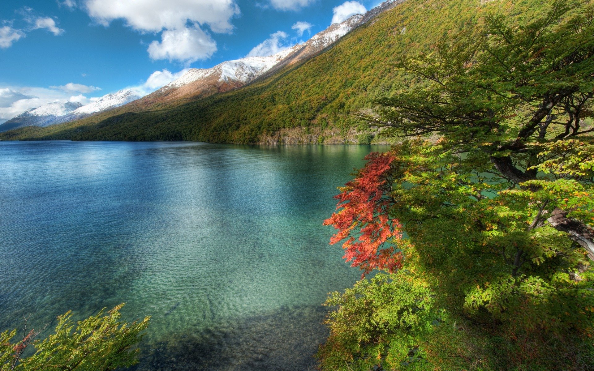 landscape mountain ocean sea water