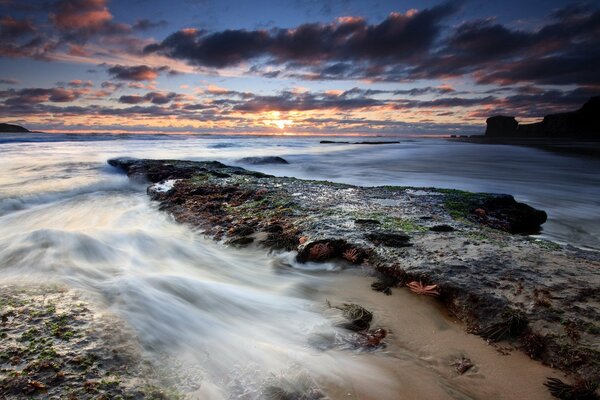 Evening sunset in Auckland New Zealand