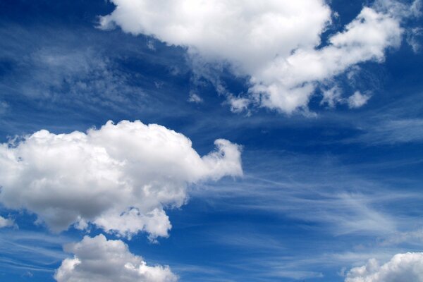 Landscape of blue sky and clouds