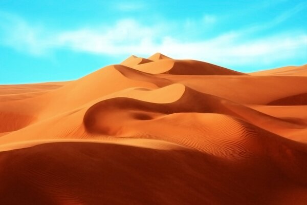 Dunes de sable à la lumière du jour