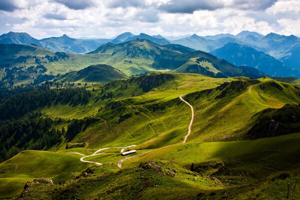 Austrian landscapes of the Kitzbuhel Mountains