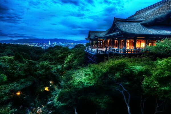 Casa de árbol japonesa en kyoto