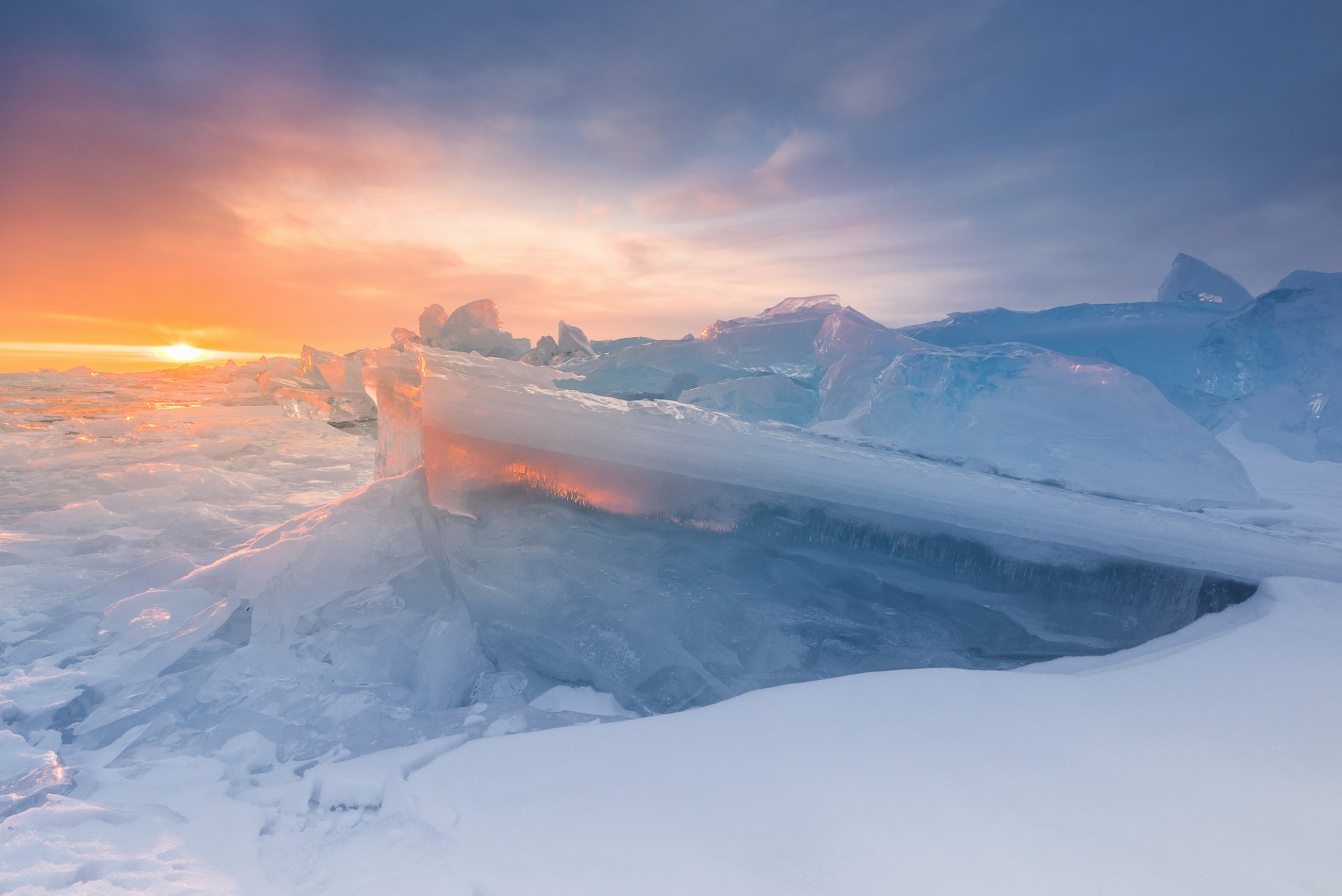 see baikalsee winter sonne