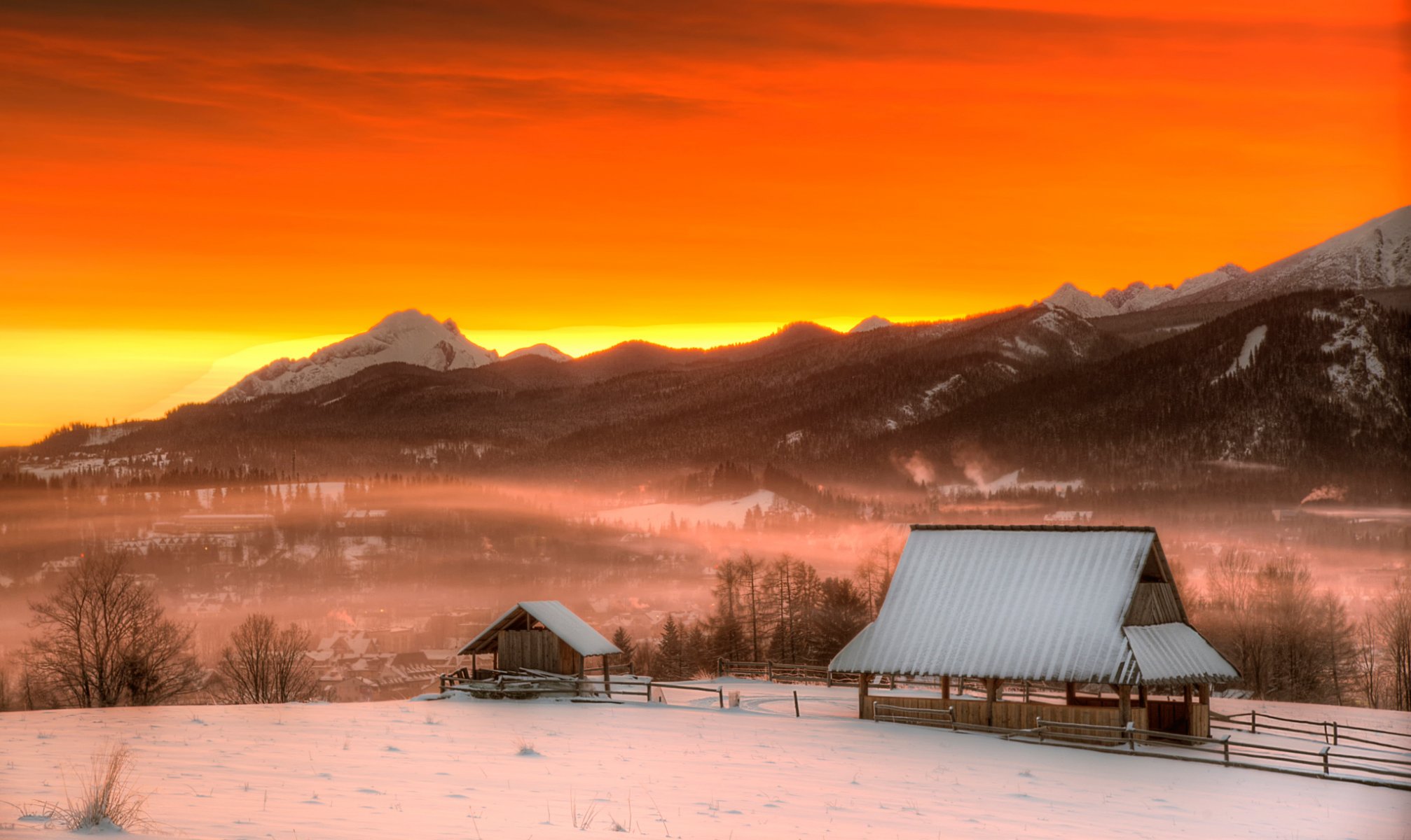 polen morgendämmerung zakopane