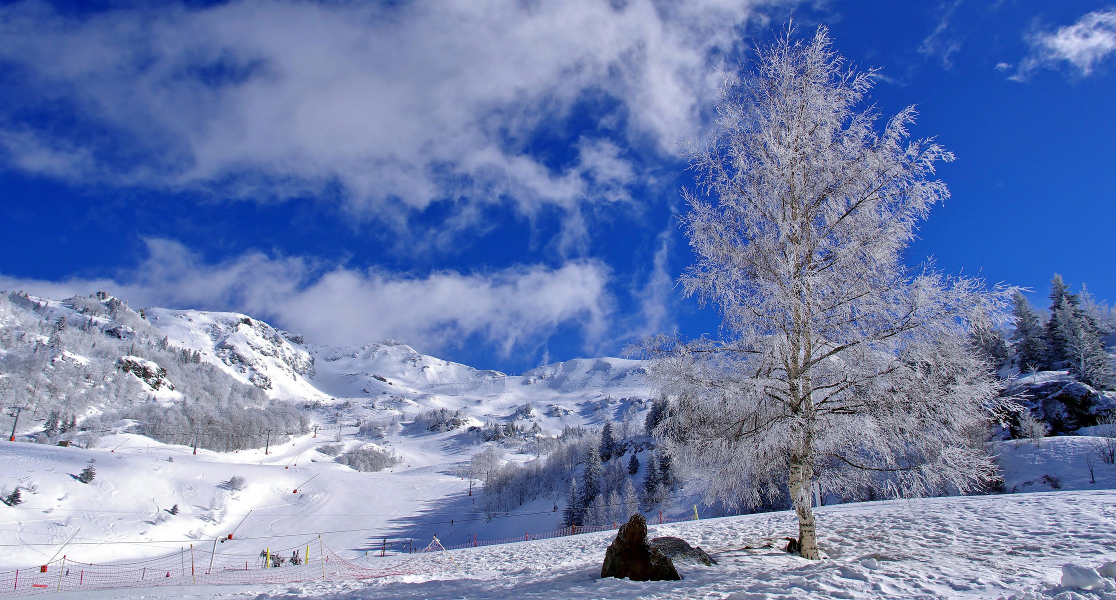 discesa neve cielo nuvole