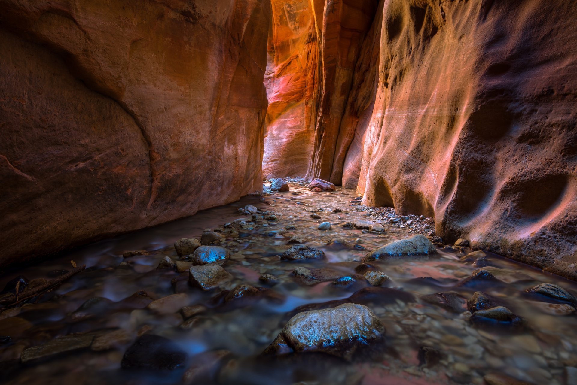 usa utah canyon flux lumière
