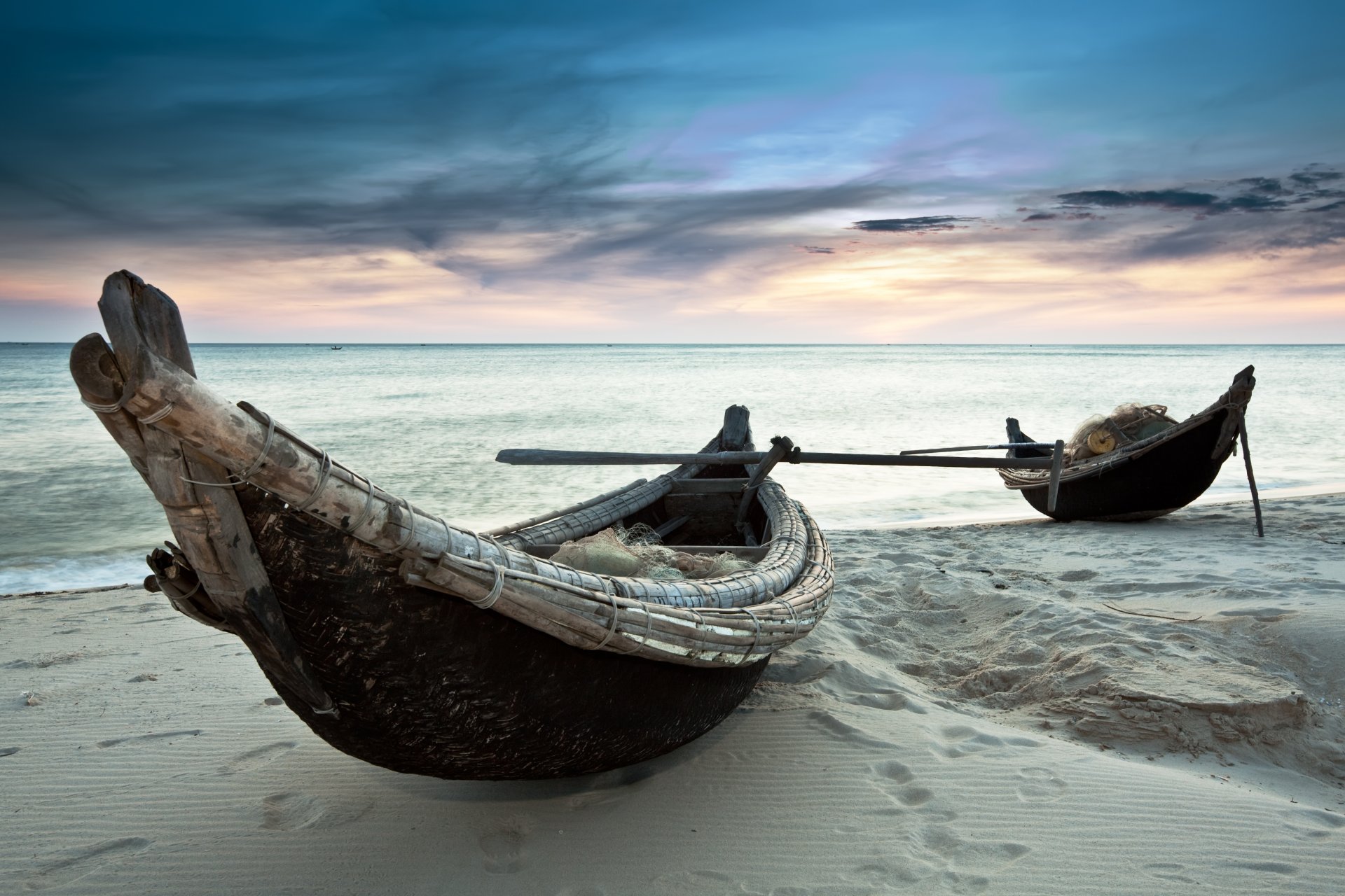 bateaux sable mer