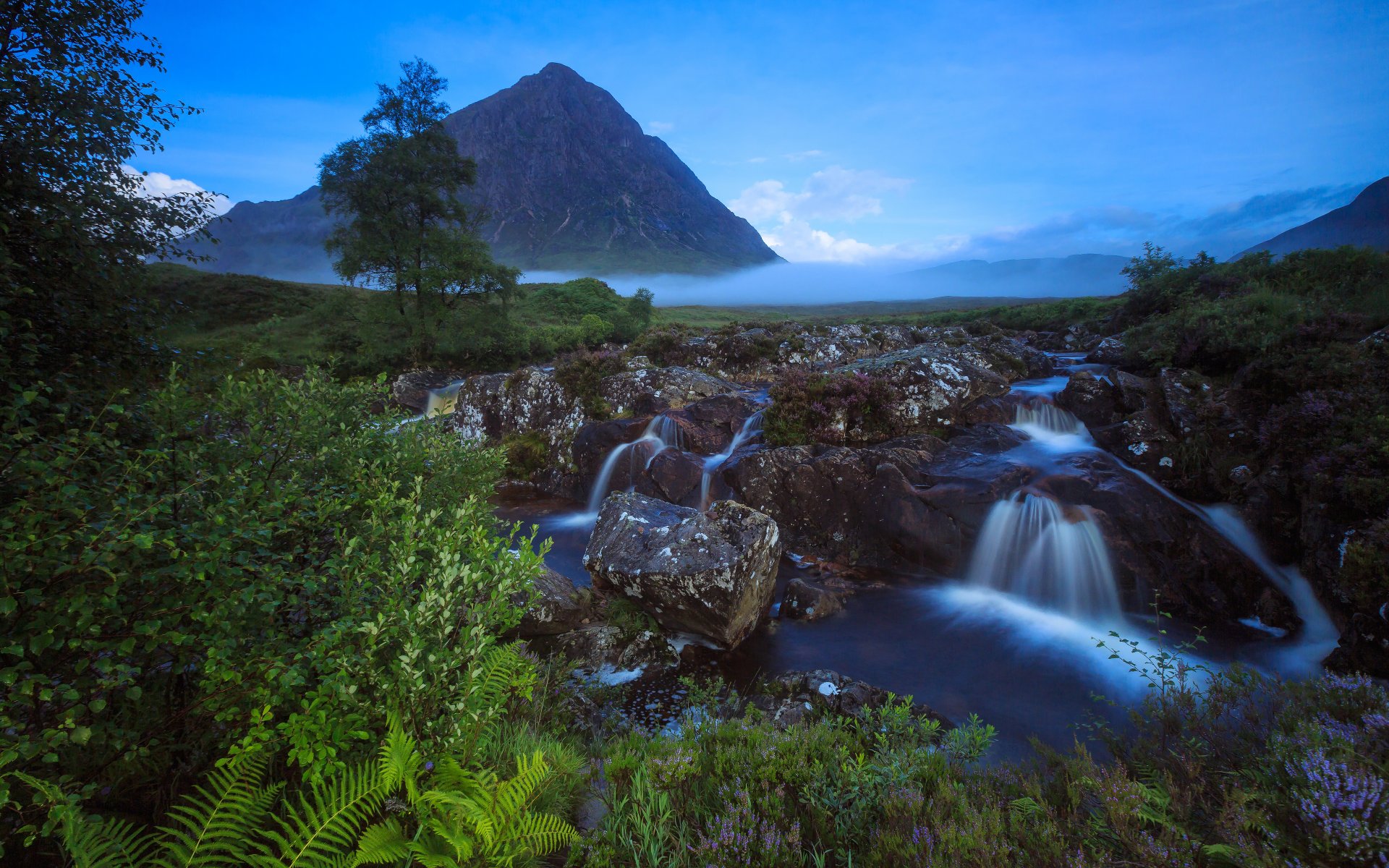first light scotland mountain