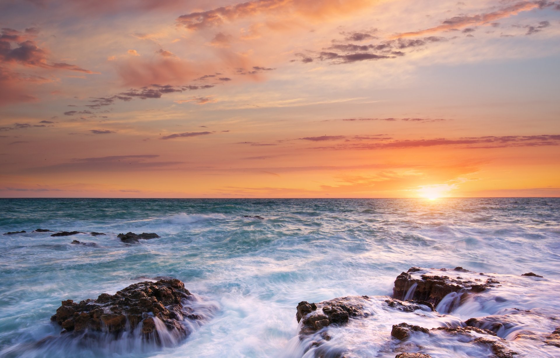 ea sunset sun clouds stone