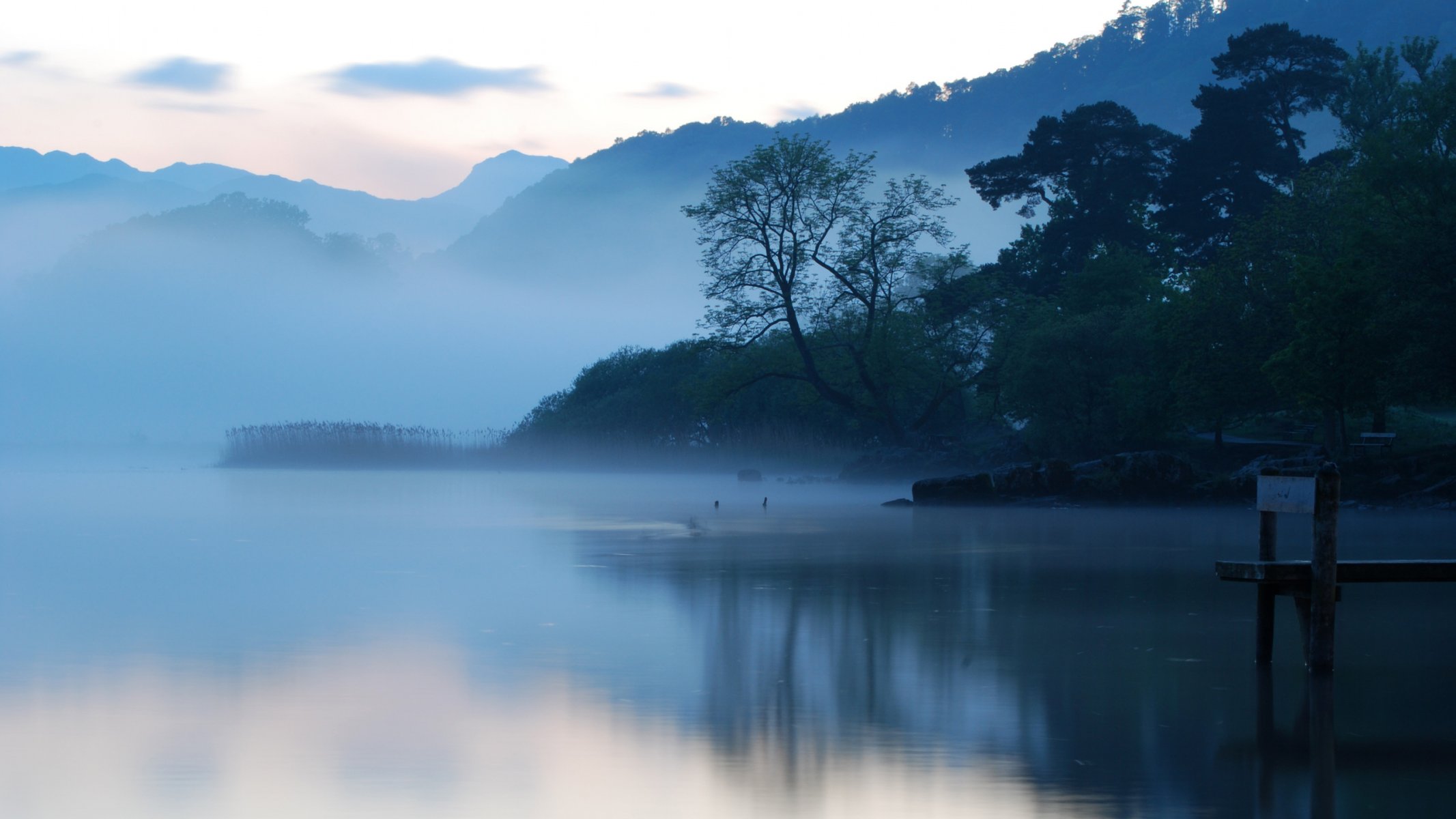 lac eau matin