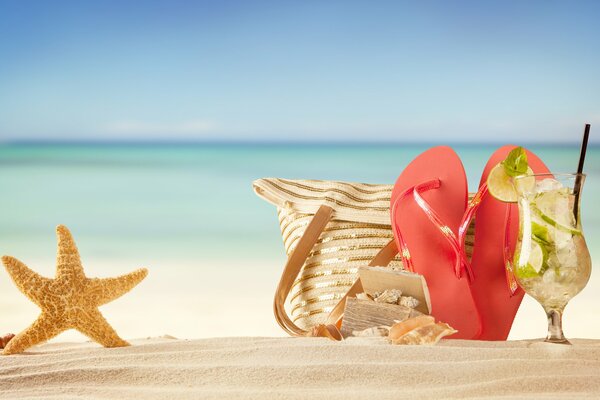 Vacanze estive sulla spiaggia di mare