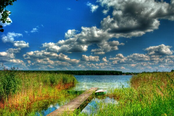 A fabulous bridge by an open river