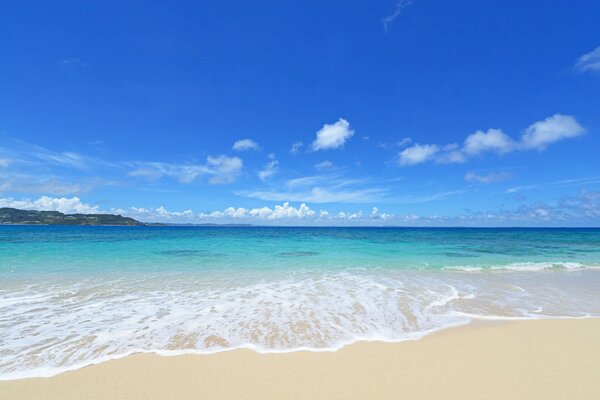 Sea sand and beautiful beach