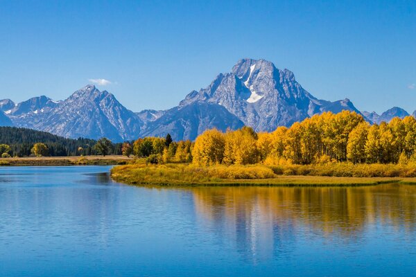 Lago in un parco nazionale negli Stati Uniti