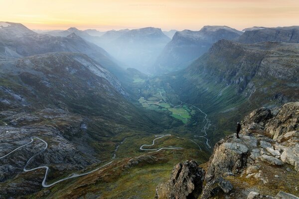 Morning mountains in beautiful Switzerland