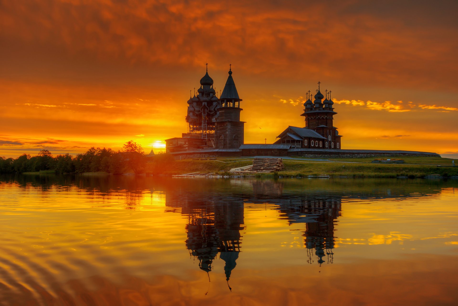 kizhi karelia dawn russia