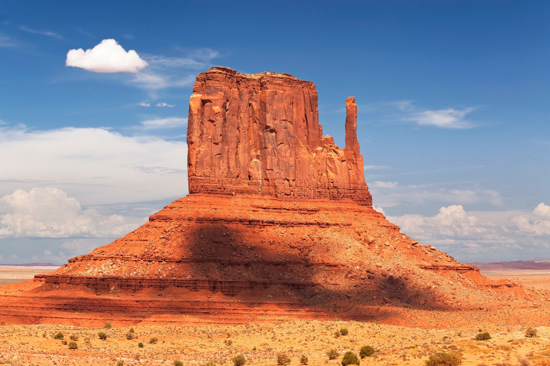 monument valley united states mountain sky clouds rock