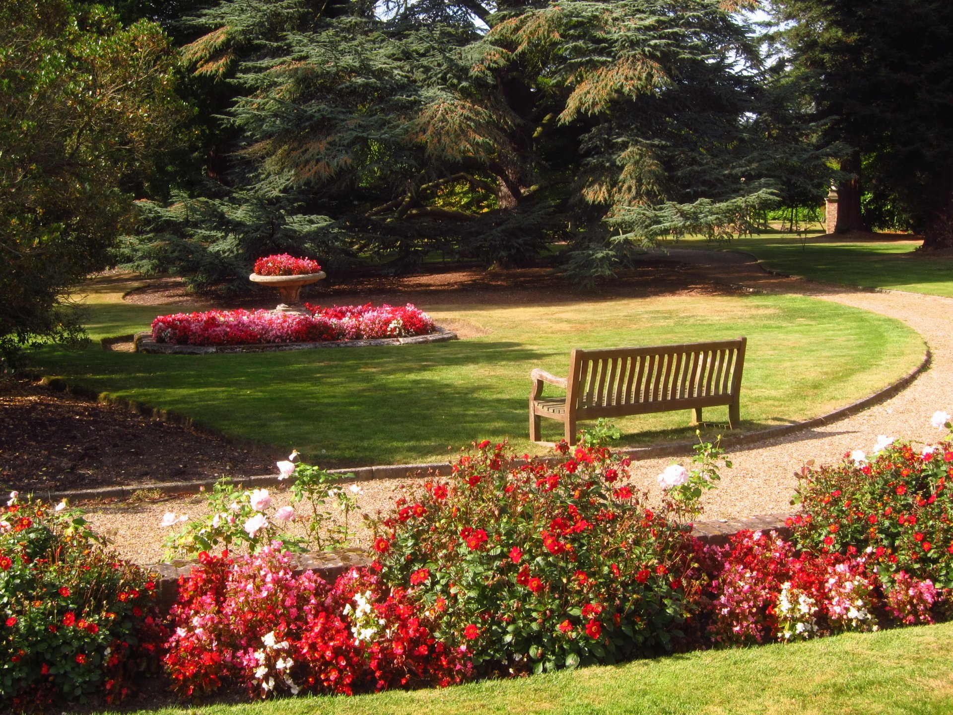 jardín inglaterra beale arboretum barnet banco naturaleza foto