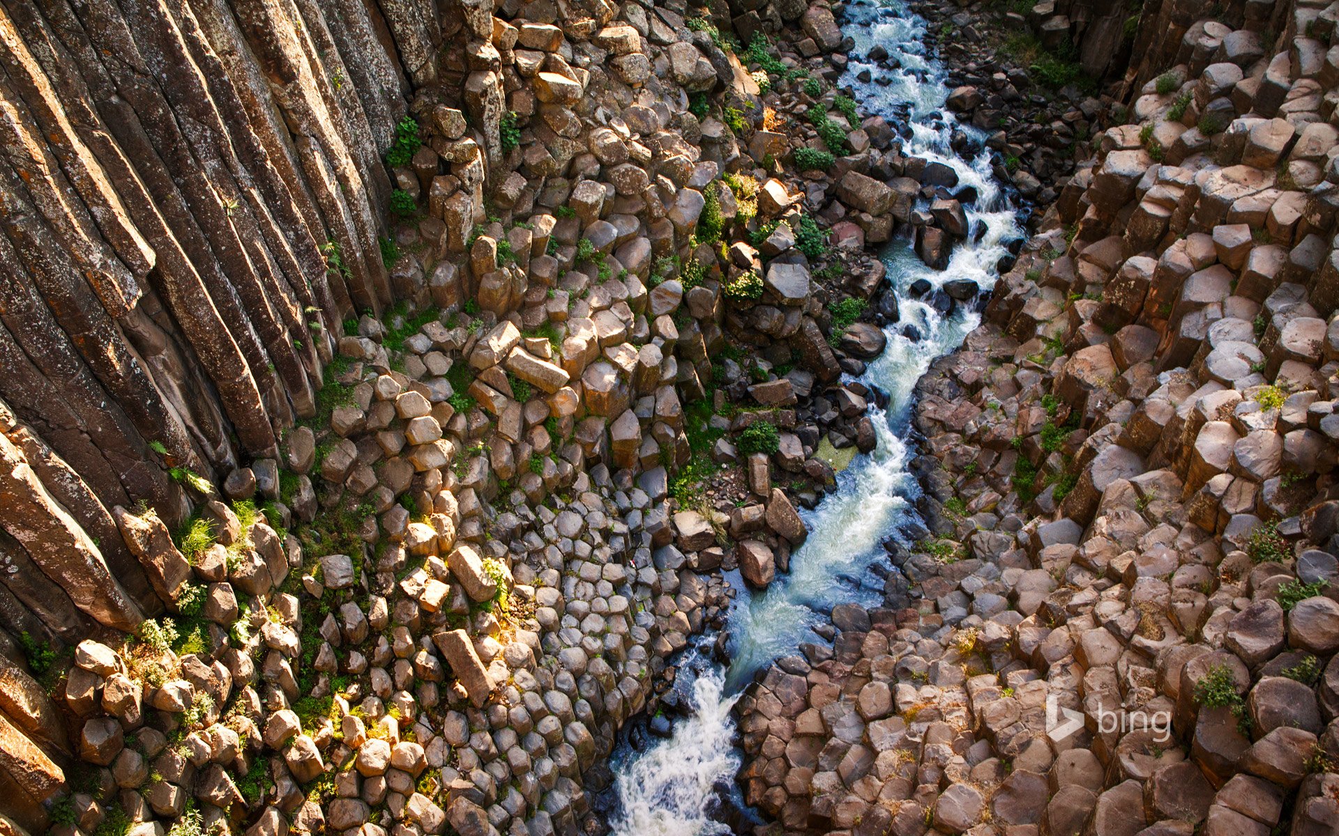 huasca de ocampo hidalgo messico fiume rocce gola pietre